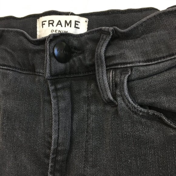 FRAME Fletcher Wash Le Nouveau Straight Raw Edge Hem 5 Pocket Jeans - Picture 7 of 12